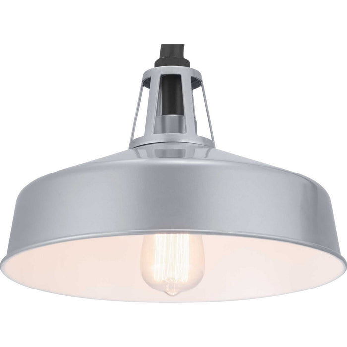 One Light Wall Lantern from the Cedar Springs collection in Metallic Gray finish