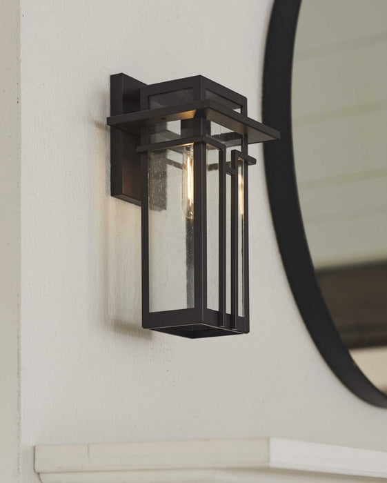 One Light Wall Lantern from the Boxwood collection in Antique Bronze finish