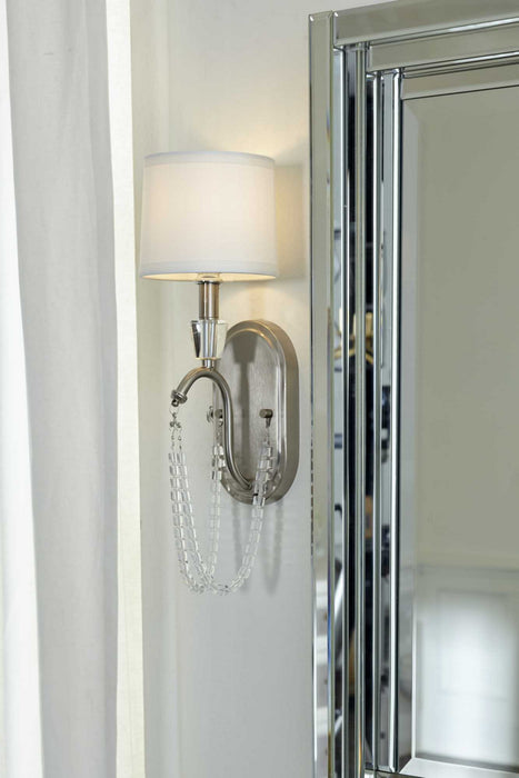 One Light Wall Bracket from the Stratham collection in Brushed Nickel finish