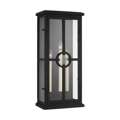 Generation Lighting - OL15302TXB - Three Light Outdoor Wall Lantern - BELLEVILLE - Textured Black