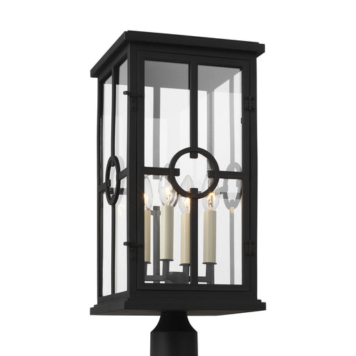 Generation Lighting - OL15307TXB - Four Light Outdoor Post Lantern - BELLEVILLE - Textured Black