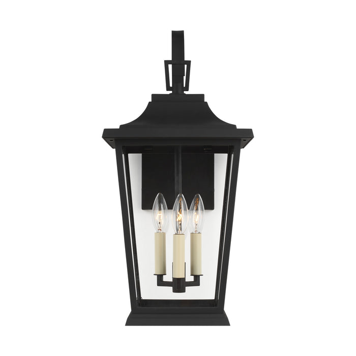 Three Light Lantern from the Warren collection in Textured Black finish