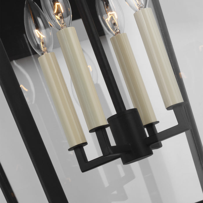 Four Light Lantern from the Warren collection in Textured Black finish