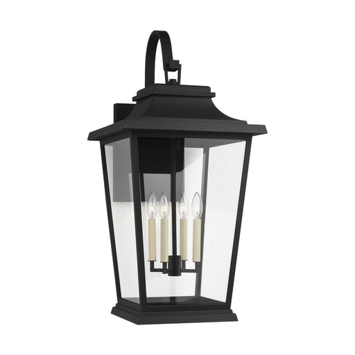 Generation Lighting - OL15404TXB - Four Light Lantern - Warren - Textured Black