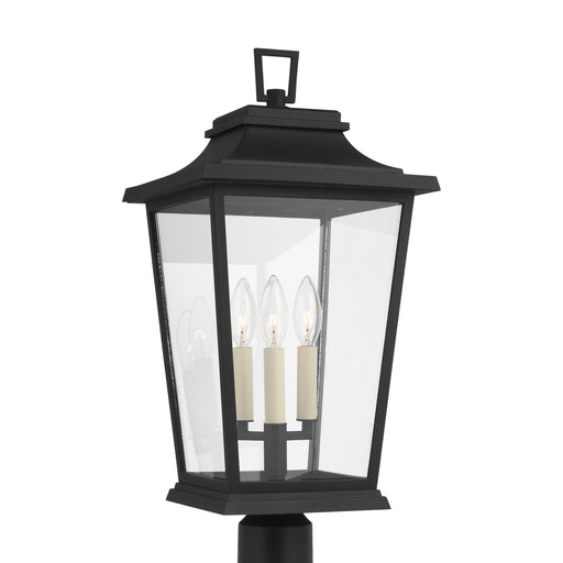 Generation Lighting - OL15407TXB - Three Light Post Lantern - Warren - Textured Black