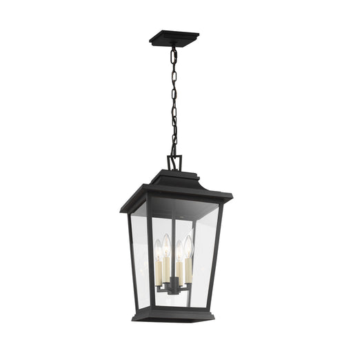 Generation Lighting - OL15409TXB - Four Light Lantern - Warren - Textured Black