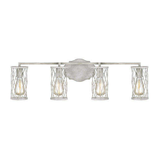 Generation Lighting - VS2484FWO/DWW - Four Light Vanity - COSETTE - French Washed Oak / Distressed White Wood