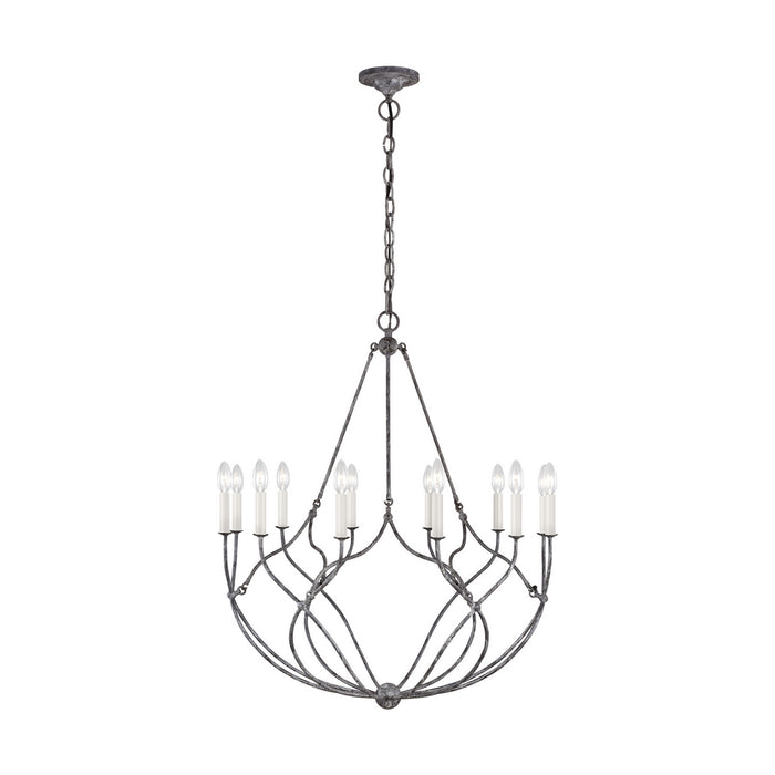 Generation Lighting - CC11212WGV - 12 Light Chandelier - RICHMOND - Weathered Galvanized
