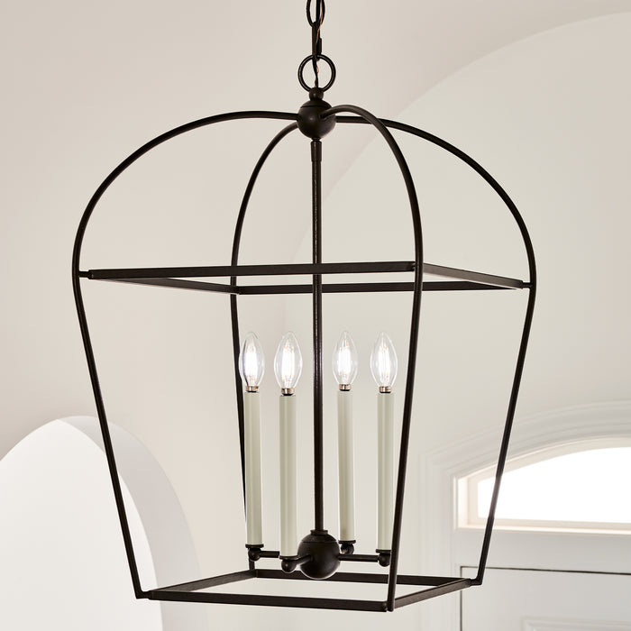 Four Light Lantern from the STONINGTON collection in Smith Steel finish