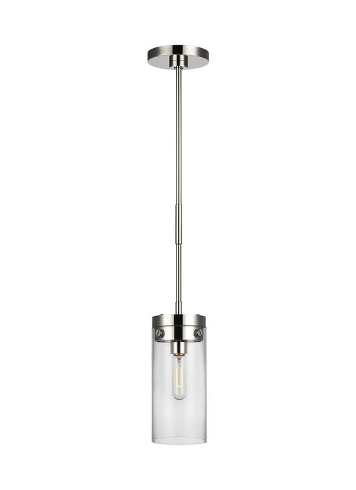 Generation Lighting - CP1001PN - One Light Pendant - Garrett - Polished Nickel