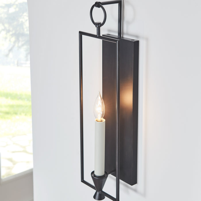 One Light Wall Sconce from the KEYSTONE collection in Aged Iron finish