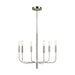 Generation Lighting - EC1006PN - Six Light Chandelier - BRIANNA - Polished Nickel
