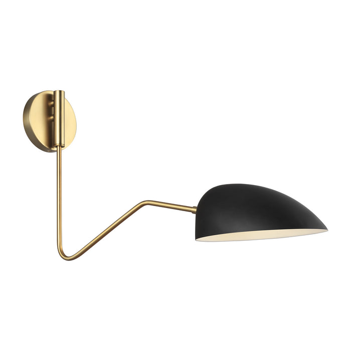 Generation Lighting - EW1071MBK - One Light Wall Sconce - JANE - Midnight Black