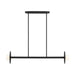 Generation Lighting - KC1012MBK - Two Light Linear Chandelier - Nodes - Midnight Black