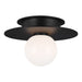 Generation Lighting - KF1001MBK - One Light Flush Mount - Nodes - Midnight Black