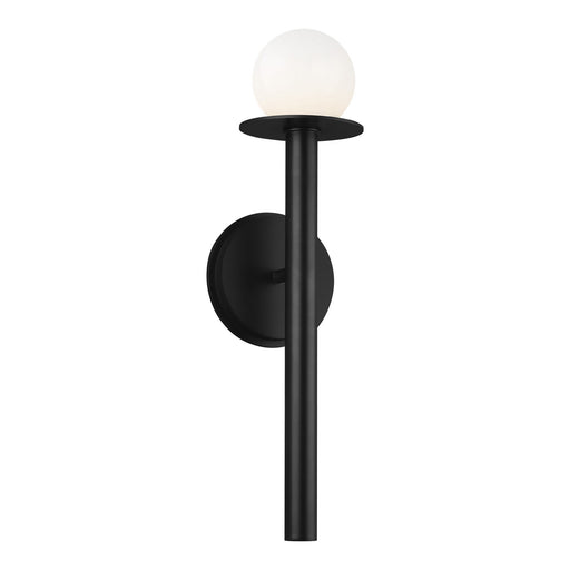 Generation Lighting - KW1001MBK - One Light Wall Sconce - Nodes - Midnight Black