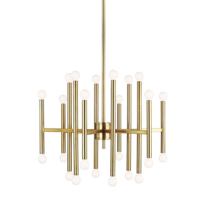 Generation Lighting - TC10624BBS - 24 Light Chandelier - Beckham Modern - Burnished Brass