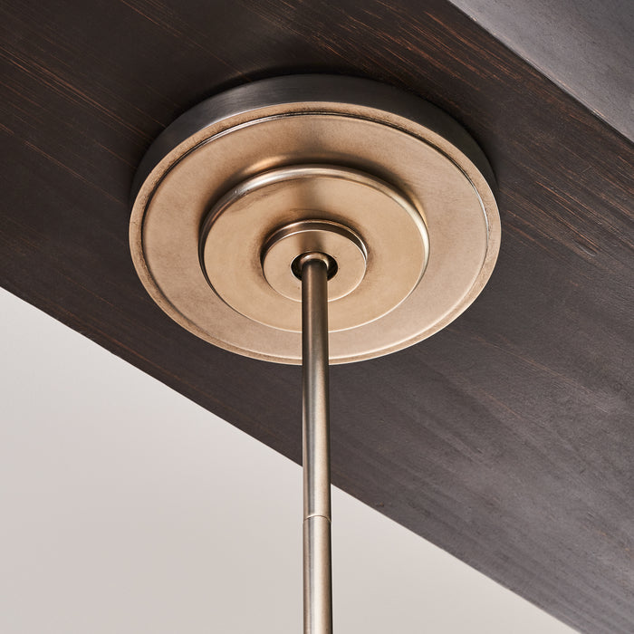 One Light Pendant from the Capri collection in Antique Nickel finish
