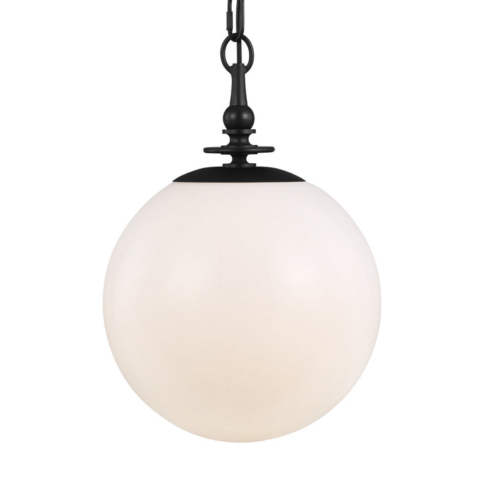 One Light Pendant from the Capri collection in Aged Iron finish