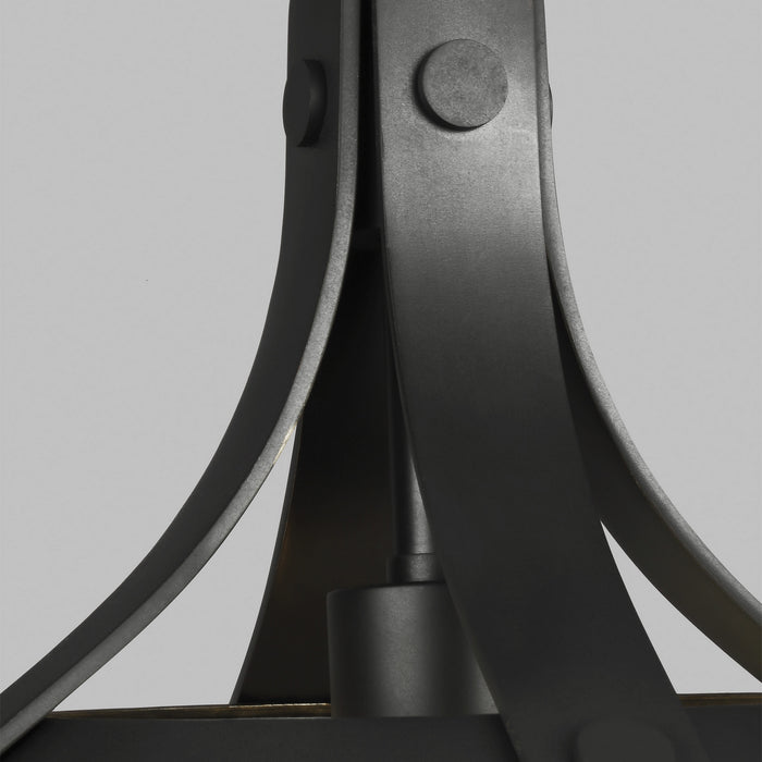 One Light Pendant from the LOGAN collection in Aged Iron finish