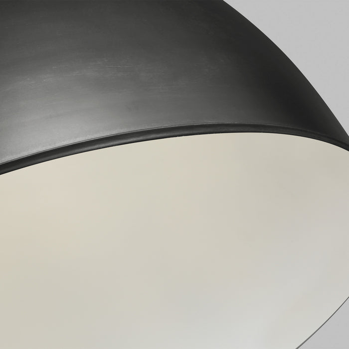 One Light Pendant from the LOGAN collection in Aged Iron finish