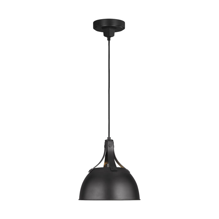 Generation Lighting - TP1051AI - One Light Pendant - LOGAN - Aged Iron