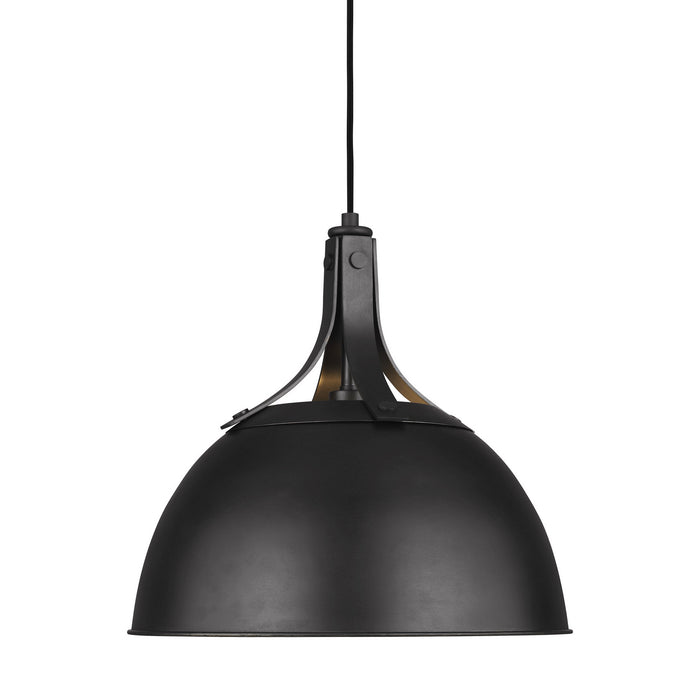 One Light Pendant from the LOGAN collection in Aged Iron finish