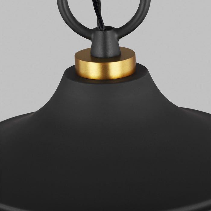 Two Light Pendant from the Arlett collection in Midnight Black finish