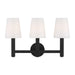 Generation Lighting - TV1133AI - Three Light Vanity - LOGAN - Aged Iron