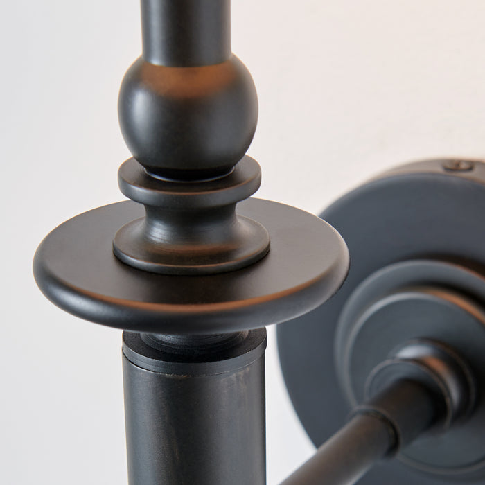 One Light Wall Sconce from the Capri collection in Aged Iron finish