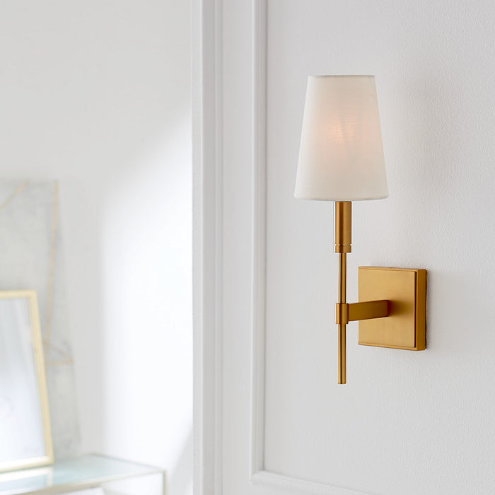 One Light Wall Sconce from the Beckham Classic collection in Burnished Brass finish