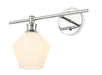 Elegant Lighting - LD2305C - One Light Wall Sconce - Gene - Chrome And Frosted White Glass