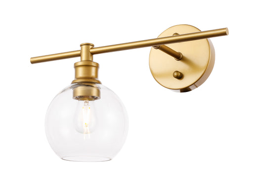 Elegant Lighting - LD2306BR - One Light Wall Sconce - Collier - Brass And Clear Glass