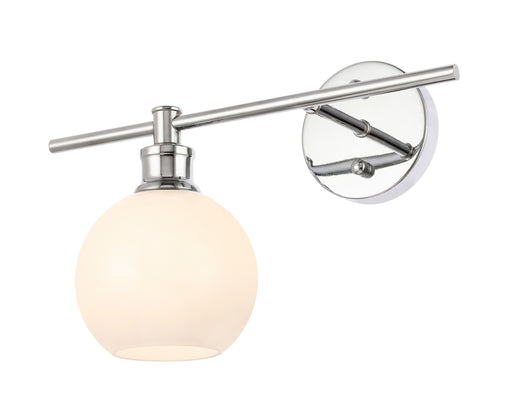 Elegant Lighting - LD2307C - One Light Wall Sconce - Collier - Chrome And Frosted White Glass