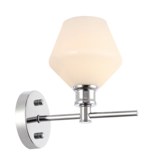 Elegant Lighting - LD2309C - One Light Wall Sconce - Gene - Chrome And Frosted White Glass