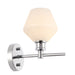 Elegant Lighting - LD2309C - One Light Wall Sconce - Gene - Chrome And Frosted White Glass