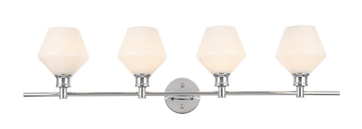 Elegant Lighting - LD2321C - Four Light Wall Sconce - Gene - Chrome And Frosted White Glass