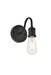 Elegant Lighting - LD4028W5BK - One Light Wall Sconce - Serif - Black