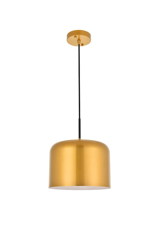Elegant Lighting - LD4071D11SG - One Light Pendant - Etude - Satin Gold And Black