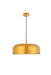 Elegant Lighting - LD4073D19SG - One Light Pendant - Etude - Satin Gold And Black