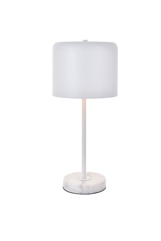 Elegant Lighting - LD4075T10WH - One Light Table Lamp - Exemplar - White