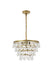 Elegant Lighting - LD5016D17BR - Five Light Pendant - Kora - Brass And Clear