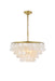 Elegant Lighting - LD5050D20BR - Four Light Pendant - Selene - Brass And White