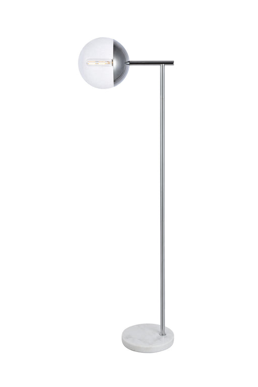 Elegant Lighting - LD6101C - One Light Floor Lamp - Eclipse - Chrome And Clear