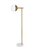 Elegant Lighting - LD6103BR - One Light Floor Lamp - Eclipse - Brass And Clear