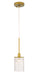 Elegant Lighting - LD7500BR - One Light Pendant - Taylor - Brass And Clear