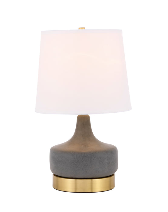 Elegant Lighting - TL3051BR - One Light Table Lamp - Verve - Brushed Brass And Grey