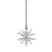Allegri - 033610-050-FR001 - Six Light Pendant - Angelo - Matte Black w/ Polished Silver