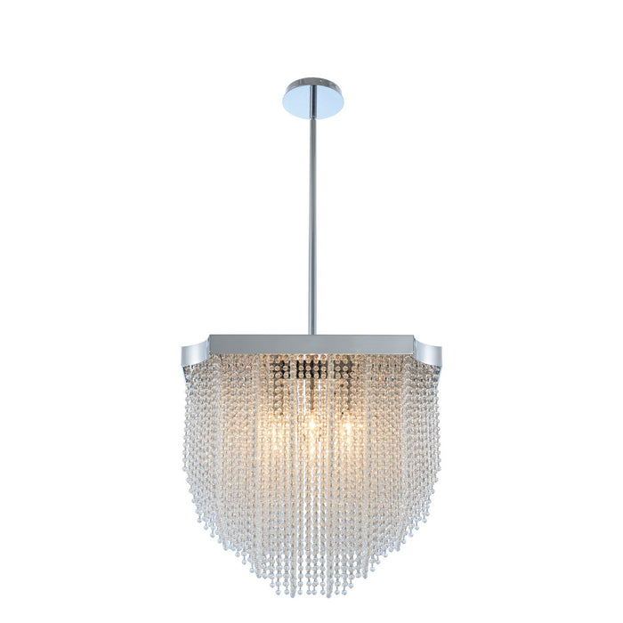 Eight Light Pendant from the Tenda collection in Chrome finish