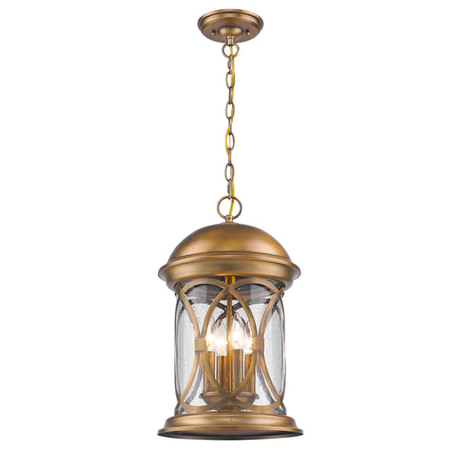 Acclaim Lighting - 1533ATB - Four Light Hanging Lantern - Lincoln - Antique Brass